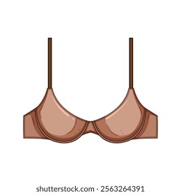 strapless bra modern cartoon. lette lace, sports maternity, plunge balconette strapless bra modern sign. isolated symbol vector illustration