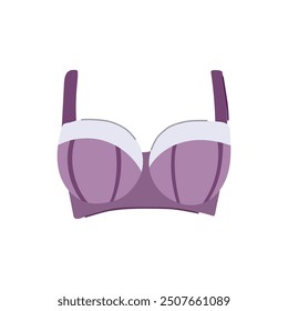 strapless bra modern cartoon. underwire plunge, racerback balconette, maternity sports strapless bra modern sign. isolated symbol vector illustration