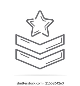Іhoulder straps icon. Outline vector sign, linear style pictogram isolated on white. Symbol, logo, illustration. Editable stroke.