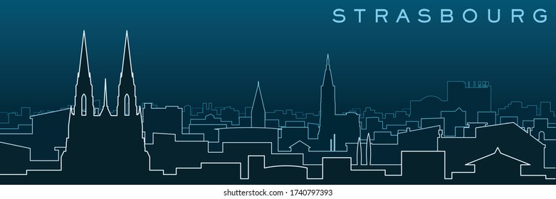 Skyline und Sehenswürdigkeiten in Straßburg