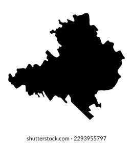 Straseni District map, province of Moldova. Vector illustration.