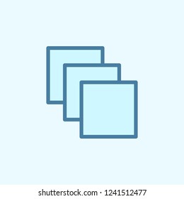 strata field outline icon. Element of 2 color simple icon. Thin line icon for website design and development, app development. Premium icon