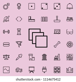 strata icon. Detailed set of minimalistic line icons. Premium graphic design. One of the collection icons for websites, web design, mobile app on colored background