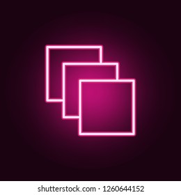 strata icon. Elements of web in neon style icons. Simple icon for websites, web design, mobile app, info graphics