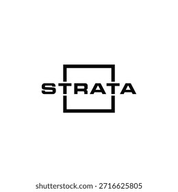 STRATA WORDMARK LOGO DESIGN IDEA VECTOR.