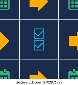 Plan estratégico para 2026. Diseño plano de Vector B2B con flechas e íconos de lista de verificación. Corporativa Año Nuevo de antecedentes para la fijación de objetivos y la planificación.