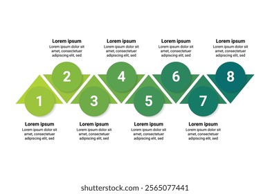 Strategic 8-Step Infographic for Business Planning and Marketing Growth