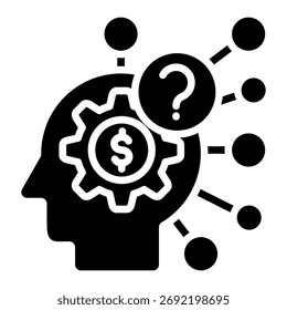 Strategic Ai Thinking Icon-Element für Design
