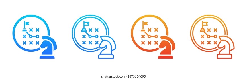 Strategic Alignment icon sheet multiple style collection