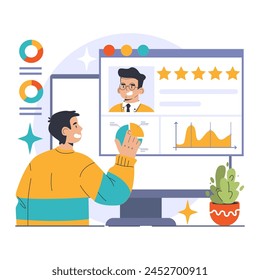 Strategic Alliance concept. Firm handshake between business professionals symbolizing partnership, with monetary growth and mutual benefit arrows. Collaboration and trust. Flat vector illustration