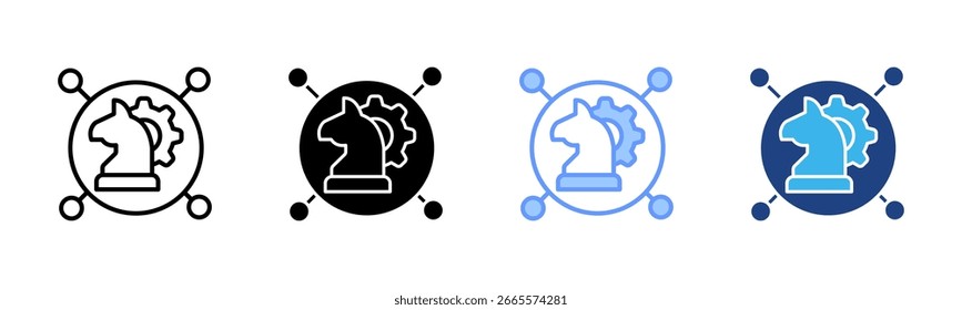 Strategic Alliance icon set multiple style collection