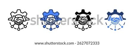 Strategic Alliance icon sheet multiple style collection