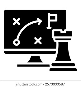 Strategic Approach Icon Element For Design