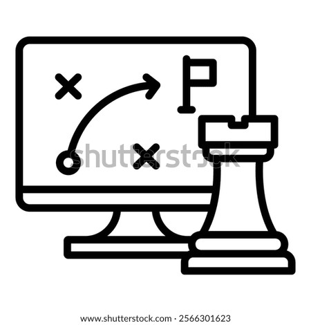 Strategic Approach Icon Element For Design