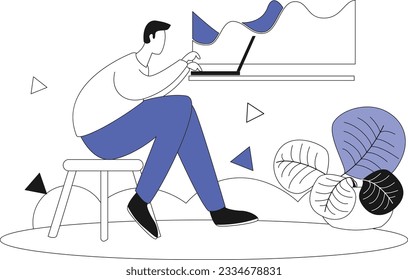 Strategic area, Flat vector illustration