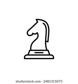 Strategic Chess Piece Icon for Board Games