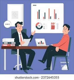 strategic consulting concept vector design illustration