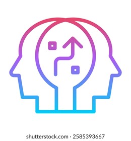 Strategic consulting editable stroke outline icons isolated on transparent background flat vector illustration. Pixel perfect. 64 x 64