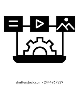 Strategic Content Optimization. Content Optimization Icon