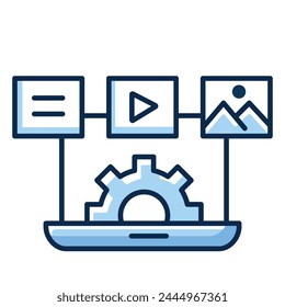 Strategic Content Optimization. Content Optimization Icon