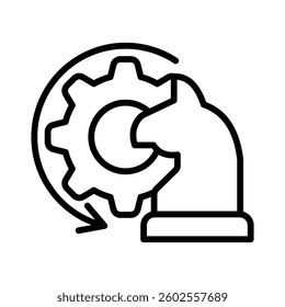Strategic Decision Icon Element for Design