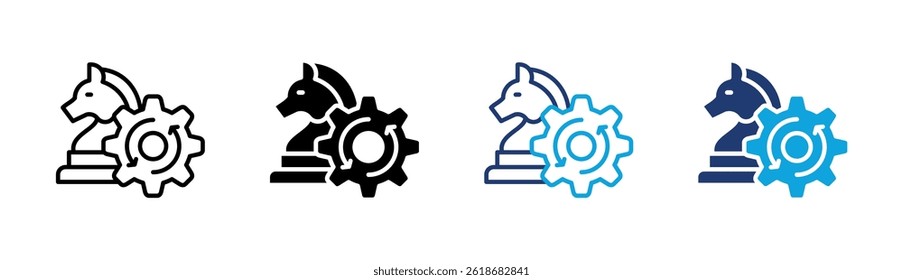 Elemento De Icono De Decisión Estratégica Para Diseño