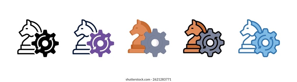 Strategic Decision Icon Element For Design