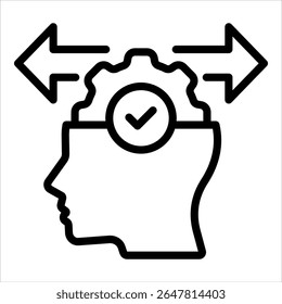 Elemento De Icono De Decisión Estratégica Para Diseño