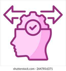 Elemento De Icono De Decisión Estratégica Para Diseño