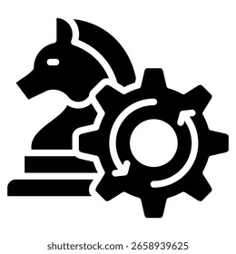 Elemento De Icono De Decisión Estratégica Para Diseño