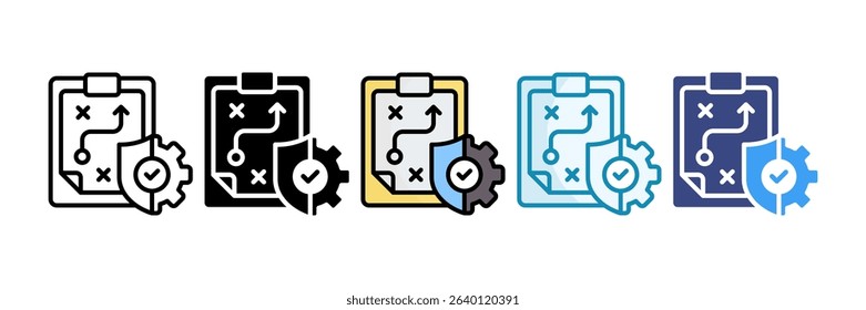Strategic Decision Icon Set Multiple Style Collection