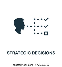 Strategic Decisions icon. Simple element from business management collection. Creative Strategic Decisions icon for web design, templates, infographics and more