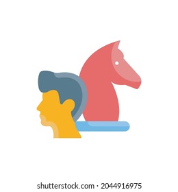 Ilustración de estilo de icono plano vectorial de Decisiones estratégicas. archivo EPS 10