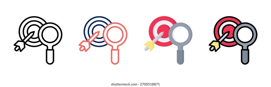 Strategic Focus icon set multiple style collection