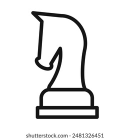 Strategic Game Chess Piece Icon for Mind Games