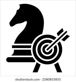 Strategic Goals Icon Element For Design
