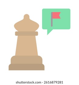 Strategic Goals Icon Element for Design