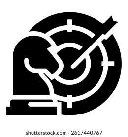 Strategic Goals Icon Element For Design