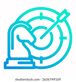 Elemento Ícone De Metas Estratégicas Para Design