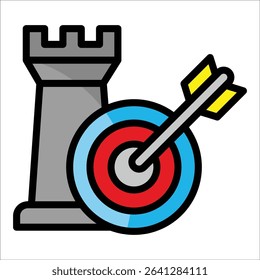 Strategic Goals Icon Element For Design
