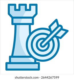 Elemento De Icono De Objetivos Estratégicos Para Diseño