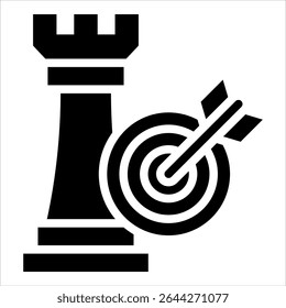 Strategic Goals Icon Element For Design