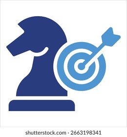 Elemento De Icono De Objetivos Estratégicos Para Diseño