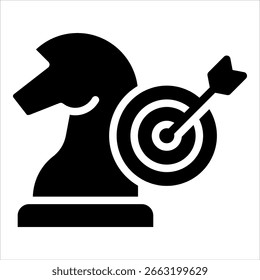 Elemento De Icono De Objetivos Estratégicos Para Diseño