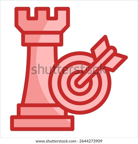 Strategic Goals Icon Element For Design