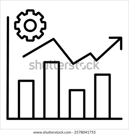 Strategic Growth Icon Element For Design