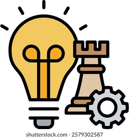 Strategic Icon Element For Design