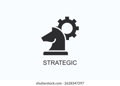 Strategic Icon Or Logo Isolated Vector Illustration