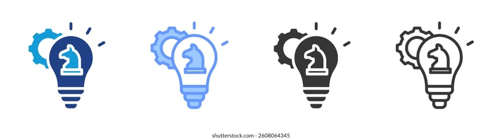 Strategic Innovation icon set multiple style collection