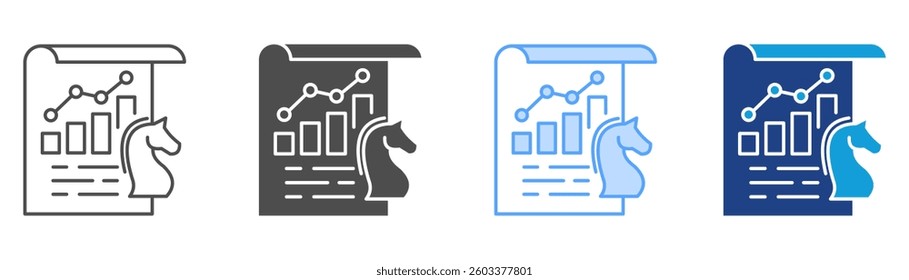 Strategic Insight Icon Set Multiple Style Collection